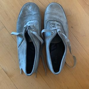 Sparkly silver Keds